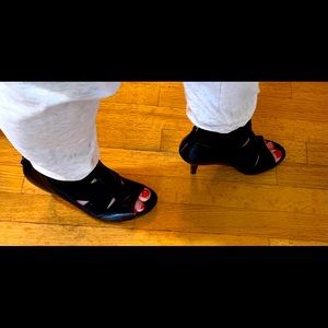 Nine West open toe heels
